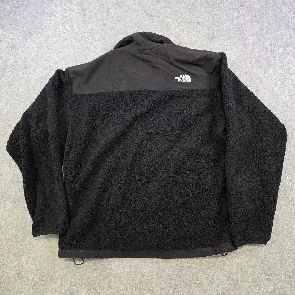 The North Face Denali Jacket Mens XL Black Fleece Nylon Full Zip Windbreaker